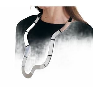 NEW ISKIN SISTERS women's mies necklace wave long in silver